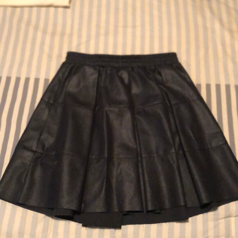 BCBGeneration Black Faux Leather Skirt